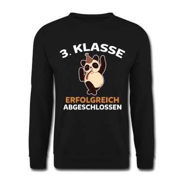 Grundschule Pullover - 3. Klasse Schulkind Panda Drittklässler Grundschul