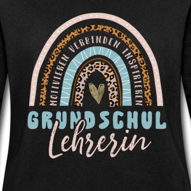 Grundschule Pullover - Die beste GrunschullehrerIn - lustiger Regenbogen