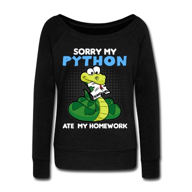 Grundschule Pullover - PYTHON Hat meine Hausaufgaben gefressen Schlange