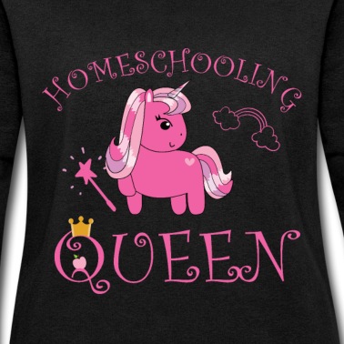 Grundschule Pullover - Homeschooling Queen Einhorn