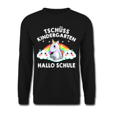 Grundschule Pullover - Einhorn Hallo Schule Einschulung Schulanfänger