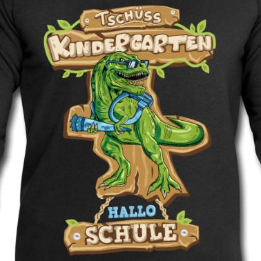 Grundschule Pullover - Dino T-Rex Hallo Schule Einschulung Schulanfänger