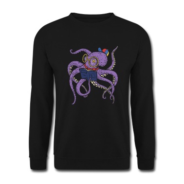 Grundschule Pullover - Einschulung Schulanfänger Oktopus Buch Schule