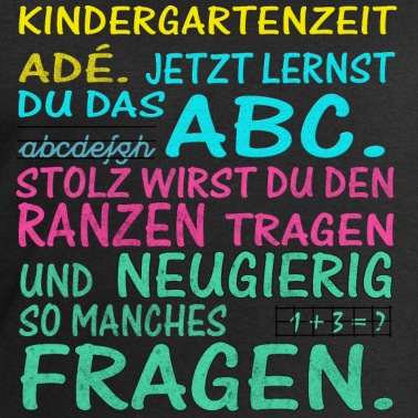 Grundschule Pullover - Kindergartenzeit Ade jetzt lernst du das ABC
