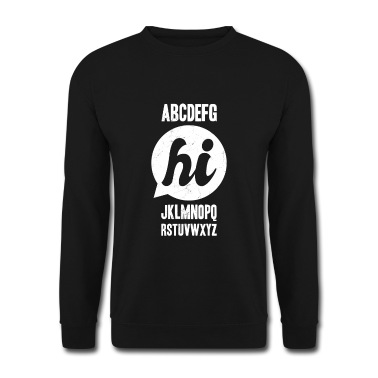Grundschule Pullover - Das Alphabet sagt Hi