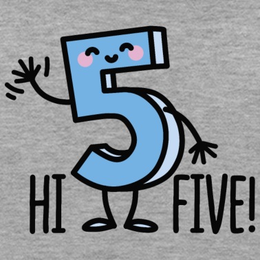 Grundschule Pullover - Hi Five!