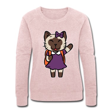 Grundschule Pullover - Katze Schule Einschulung Kinder Cartoon Geschenk