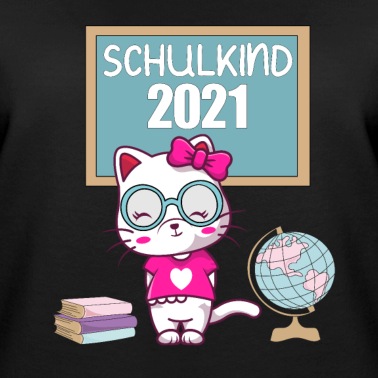 Grundschule Pullover - Schulkind 2021 Katze Einschulung Schulmädchen