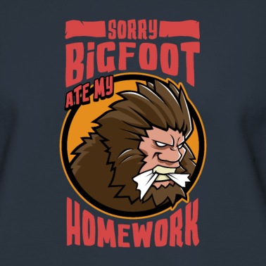 Grundschule Pullover - Bigfoot Schüler Schülerin Hausaufgaben Geschenk