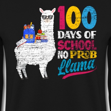 Grundschule Pullover - 100 Schultage Lama