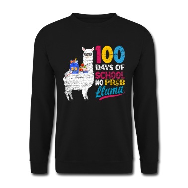 Grundschule Pullover - 100 Schultage Lama