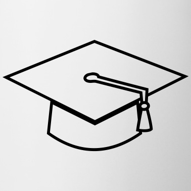 Abschluss Tasse - Abschluss Hut Symbol