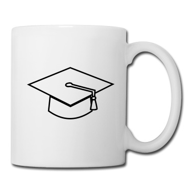 Abschluss Tasse - Abschluss Hut Symbol