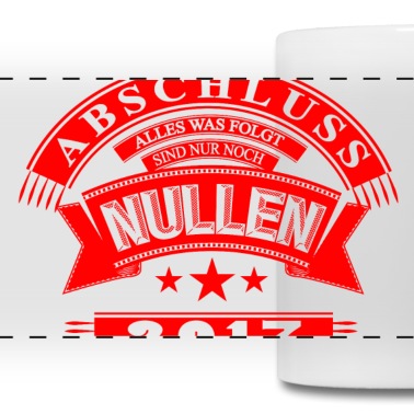 Abschluss Tasse - ABSCHLUSS - alles NULLEN Red