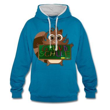 Grundschule Hoodie - Waschbär Schultafel Grundschule Grundschüler