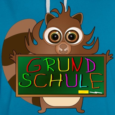 Grundschule Hoodie - Waschbär Schultafel Grundschule Grundschüler