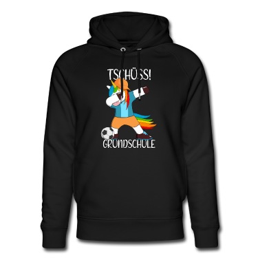 Grundschule Hoodie - Grundschule Abschluss Fußball Einhorn Einschulung