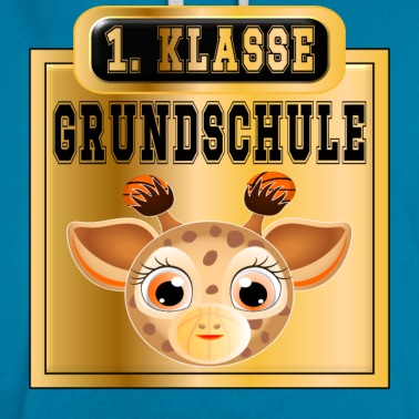 Grundschule Hoodie - 1 Klasse Grundschule BASKETBALL GIRAFFE SCHULSTART