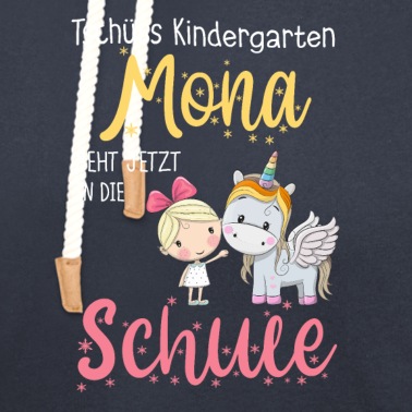 Grundschule Hoodie - Einschulung Einhorn Grundschule erste Klasse Mona