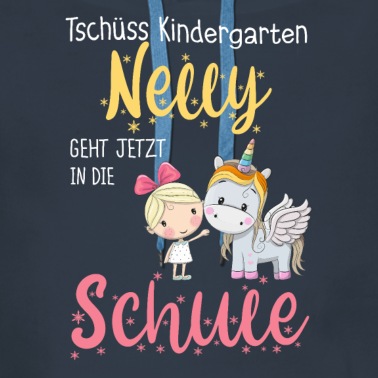 Grundschule Hoodie - Einschulung Einhorn Grundschule erste Klasse Nelly