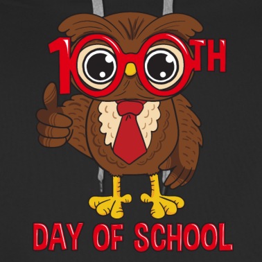 Grundschule Hoodie - Eule 100 Tage Schule Schüler Grundschule Geschenk
