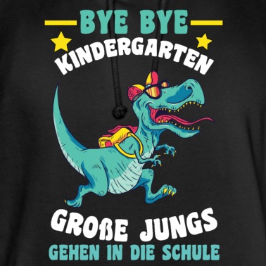 Grundschule Hoodie - Schulkind Grundschule Dinosaurier Kindergarten Din