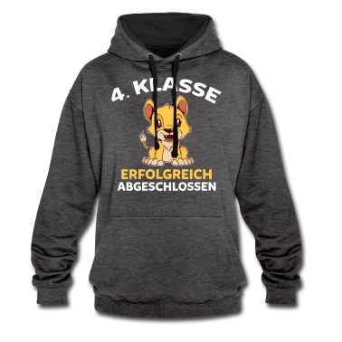 Grundschule Hoodie - 4. Klasse Schulkind Löwe Viertklässler Grundschule