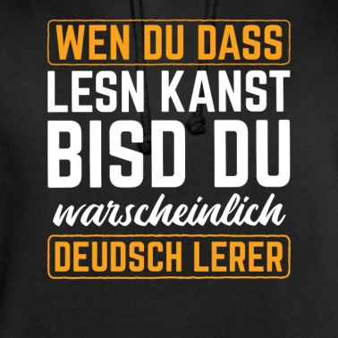 Grundschule Hoodie - Wen Du Dass Lesn Kansd Deutschlehrer Grundschule
