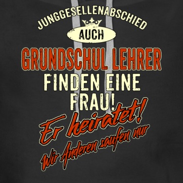 Grundschule Hoodie - JGA Team - Grundschul Lehrer - Version Auch rot