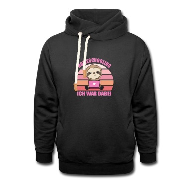 Grundschule Hoodie - Homeschooling ich war dabei Faultier Schule