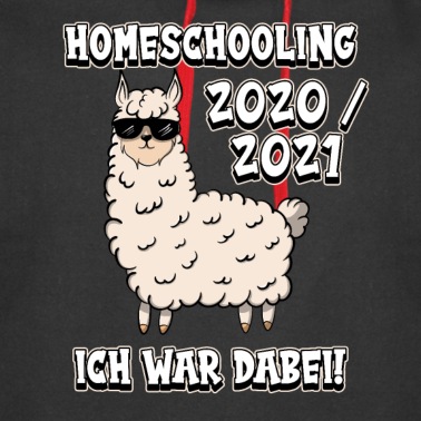 Grundschule Hoodie - Homeschooling Schulkind Schüler Ich war dabei Lama