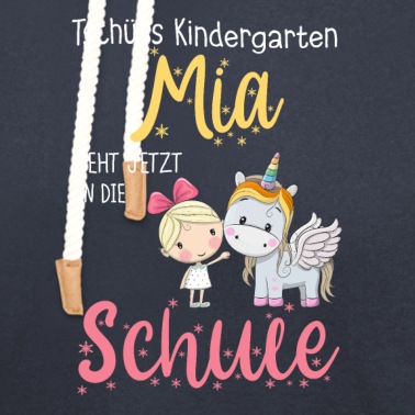 Grundschule Hoodie - Kindergarten Mia Einschulung Einhorn