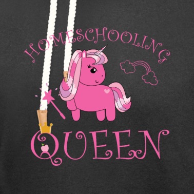 Grundschule Hoodie - Homeschooling Queen Einhorn