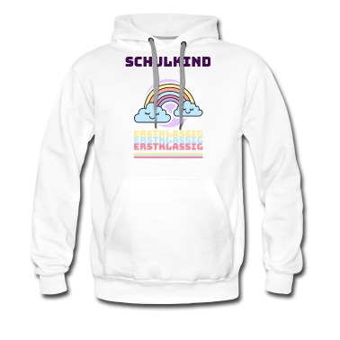 Grundschule Hoodie - Wolke Einschulung Regenbogen Pastell erste Klasse