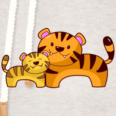Grundschule Hoodie - Tiger Katze Eltern Kind Tier Raubtier Geschenkidee