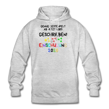 Grundschule Hoodie - Genug gestempelt jetzt wird geschrieben!