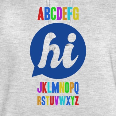 Grundschule Hoodie - Das Alphabet sagt Hi