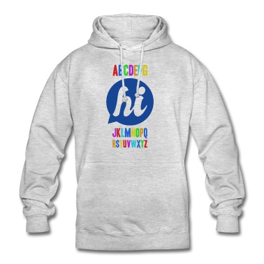 Grundschule Hoodie - Das Alphabet sagt Hi