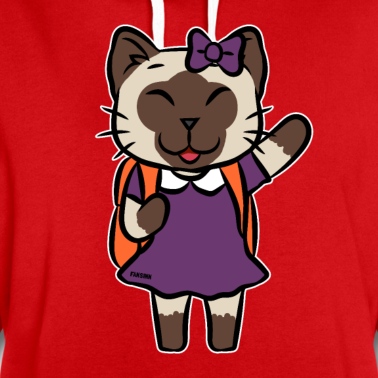 Grundschule Hoodie - Katze Schule Einschulung Kinder Cartoon Geschenk