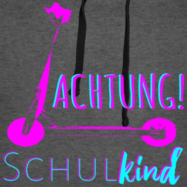 Grundschule Hoodie - Schulkind Achtung Tretroller Geschenk Einschulung