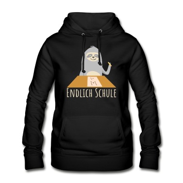 Grundschule Hoodie - Schule lernen Faultier lustig Einschulung
