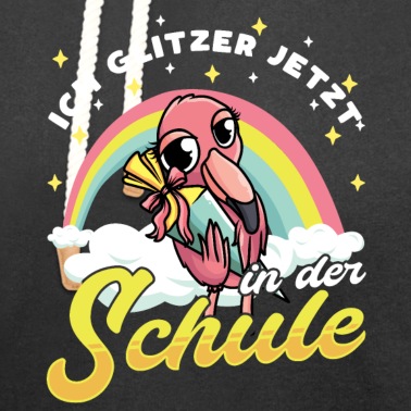 Grundschule Hoodie - Schulkind Mädchen Einschulung mit Flamingo