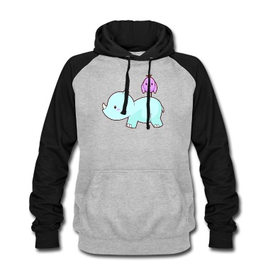 Grundschule Hoodie - Nashorn Vogel Freunde Kinder Motiv