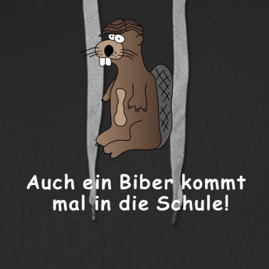 Grundschule Hoodie - Auch ein Biber kommt mal in die Schule!
