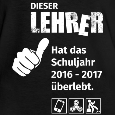Grundschule T-Shirt - Dieser Lehrer hat das Schuljahr 2016-1017 überlebt