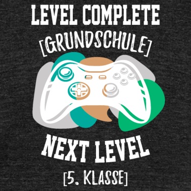 Grundschule T-Shirt - Level complete grundschule Zocken Gamer Geschenk