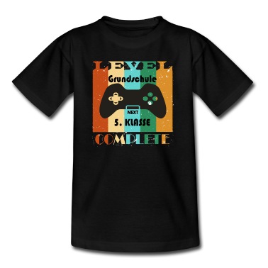 Grundschule T-Shirt - Level Pc Gamer Grundschule Video Gaming Klasse