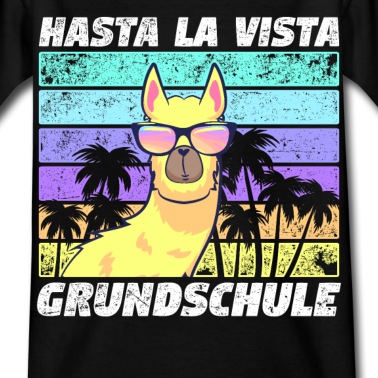 Grundschule T-Shirt - Einschulung 5.Klasse Lama Alpaka Grundschule