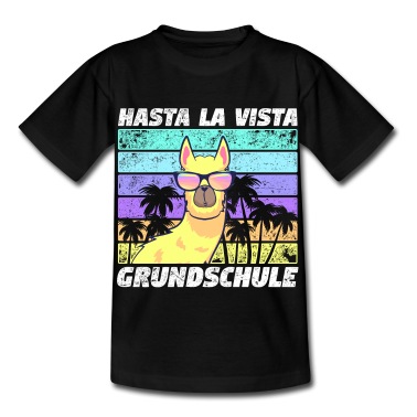 Grundschule T-Shirt - Einschulung 5.Klasse Lama Alpaka Grundschule