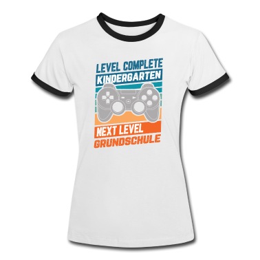 Grundschule T-Shirt - Level Complete Kindergarten Next Level Grundschule